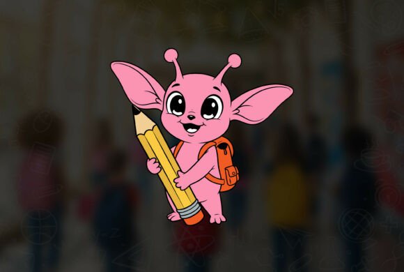 08 Alien Back to School Vector Design: Graphics & Print Templates