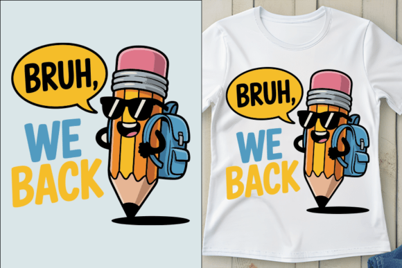 Back to School Pencil Tee Shirt Graphics