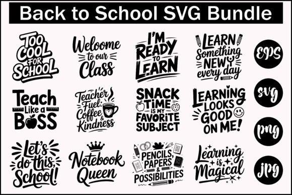 Back to School Quote SVG Pack