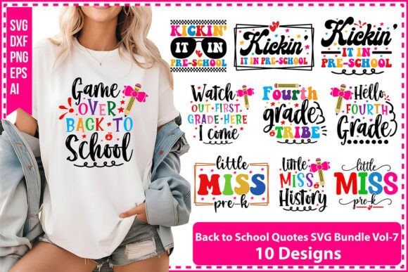 Back to School Quotes SVG Bundle Vol-7