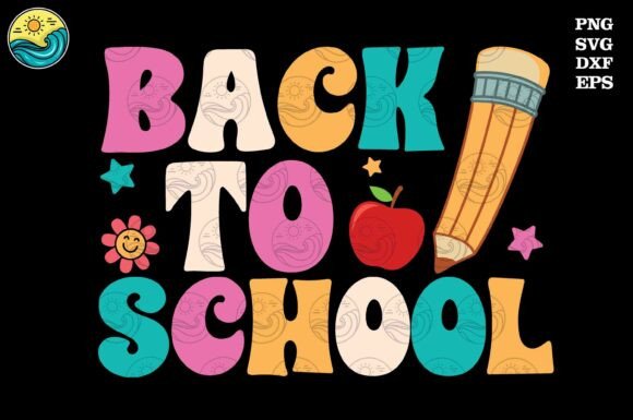 Back to School Retro PNG SVG Graphics