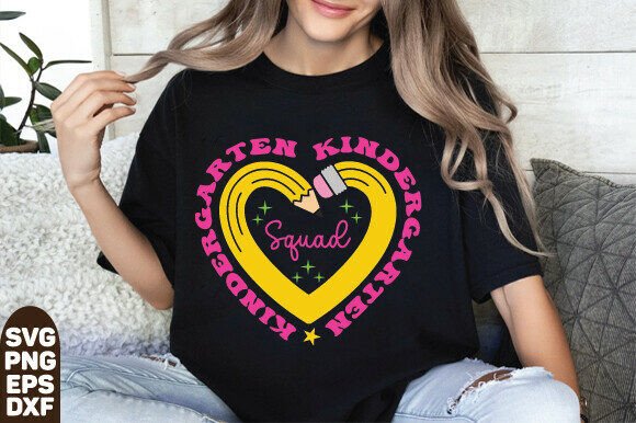 Back to School Svg, Kindergarten Squad