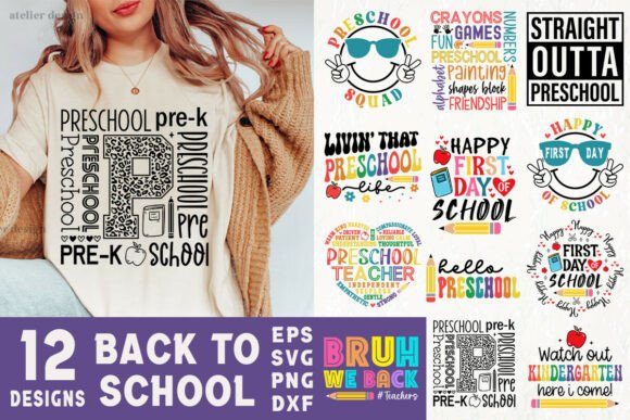 Back to School SVG PNG Bundle, Teacher Graphics