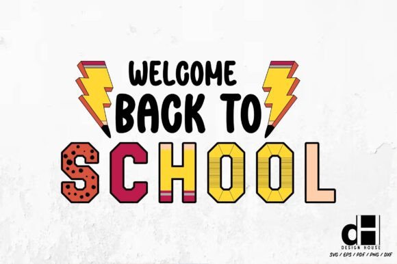Back to School Welcome Back SVG PNG for Graphics and Crafts