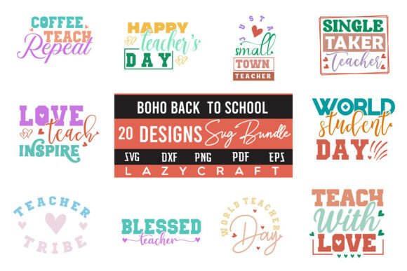 Boho Back to School: Graphics and Crafts for Digital Selling