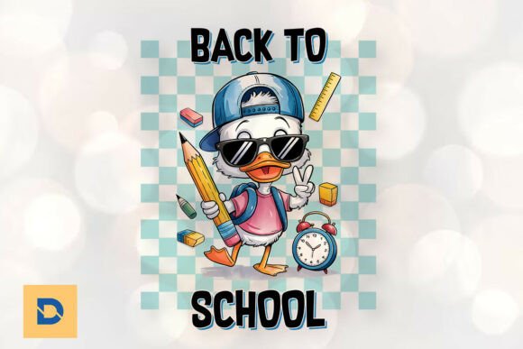 Goose Back to School Sublimation PNG