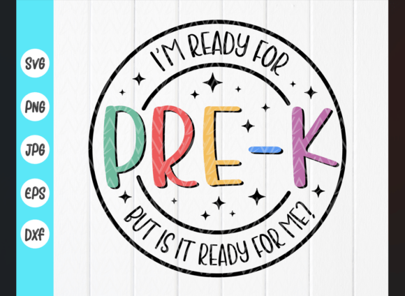 I'm Ready for Pre-K SVG, Back to School