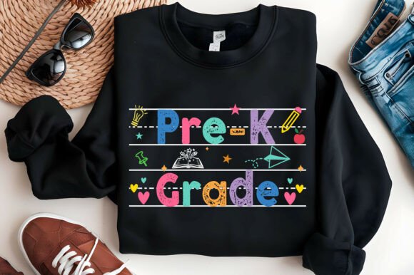 Pre-K PNG, Back to School: Graphics & T-Shirt Designs