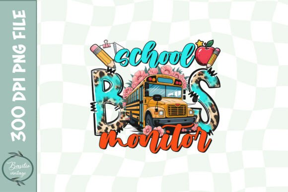 School Bus Monitor Back to School PNG