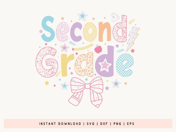 Second Grade, Back to School SVG File