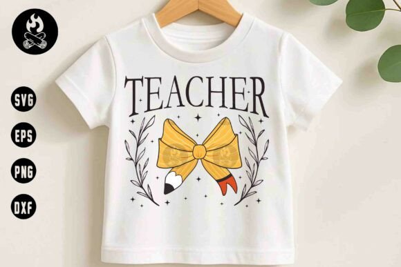 Teacher SVG, Pencil Bow, Back to School