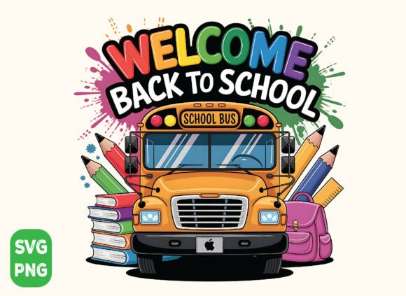 Welcome Back to School PNG, School Svg